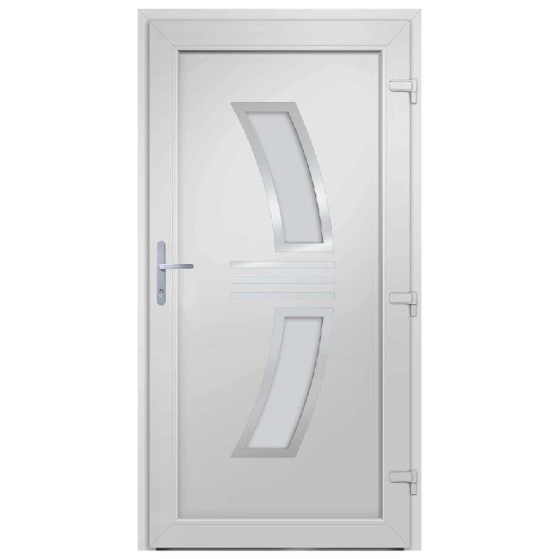 Vidaxl porte d'entrée anthracite 98x208 cm pvc 3187938_2