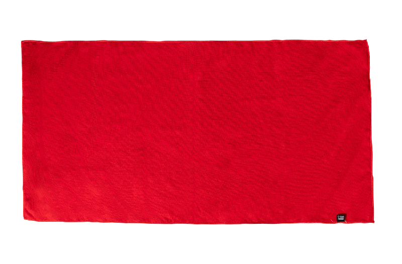 Serviette de sport en microfibre - RPET labélisée - 160 g/m² - couleur rouge_2