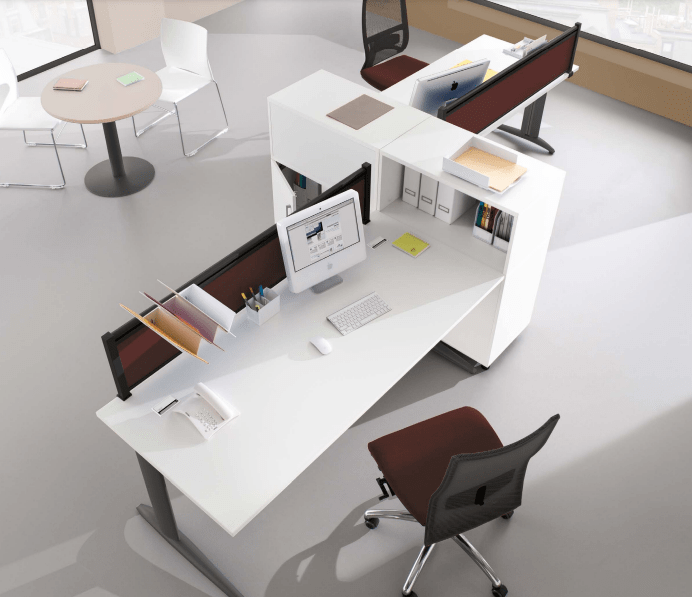 Bureau open space moderne et opératif - Prem's Columbia - plusieurs finitions et dimensions au choix_2