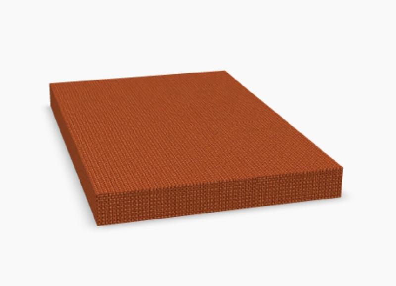 Caisson mobile avec coussin - MDD - Blanc, Orange_2