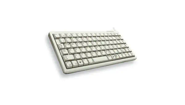G84-4100 compact keyboard clavier filaire miniature, usb/ps2, gris clair, azerty - fr_2