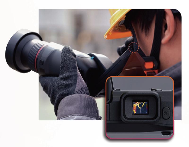 Caméra thermique SP60 HIKMICRO - 640x480 px, -20°C à +650°C, écran 5'' inclinable, 25 Hz, lentille interchangeable_2