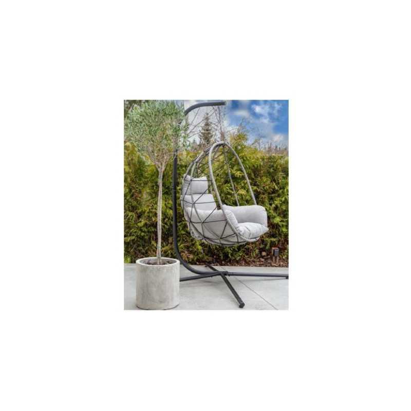 Chaise suspendue casablanca – MTF – acier/rotin noire – 3exn0059_2
