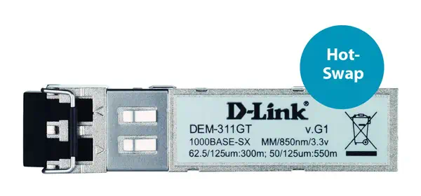 D-Link DEM-311GT module émetteur-récepteur de réseau Fibre optique 1000 Mbit/s SFP 850 nm_2