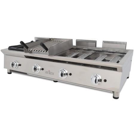 Plancha gaz modulaire FLEXI Ligne 600 - 8 brûleurs - 130 cm - 23.2 kW | Arilex 4MB_2