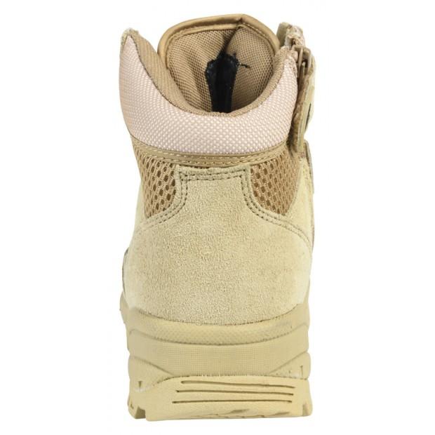 Chaussures - nubuck et cuir, semelle caoutchouc, fermeture zippée - Mégatech 6'' désert one zip - CityGuard_2