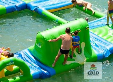 Module Cliff Wibit - Mur de grimpe aquatique gonflable 2 faces - Réf : A3430_2