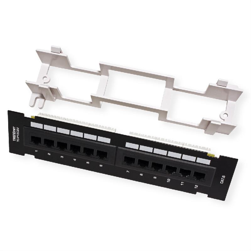 TRENDnet TC-P12C6V Tableau de connexion non blindé Cat6e à 12 ports et fixation murale_2