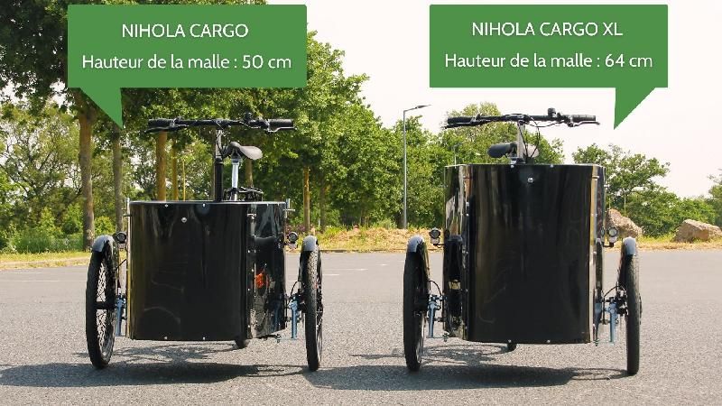 Triporteur électrique Nihola Cargo XL Pro avec moteur pédalier Shimano E6100 et boîte automatique Nexus 5 Di2_2