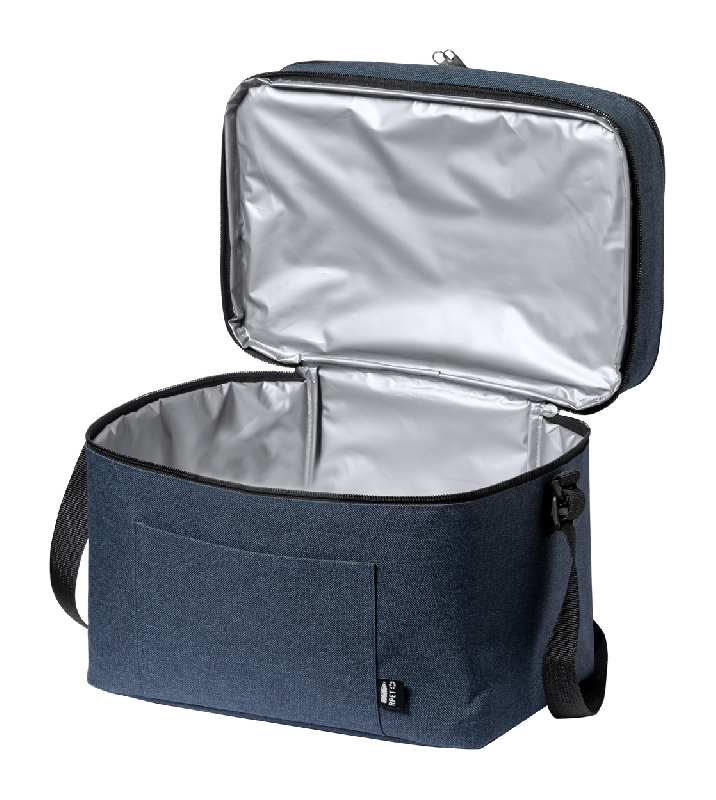 Sac isotherme RPET - polyester 600D - 2 compartiments zippés - bandoulière réglable_2