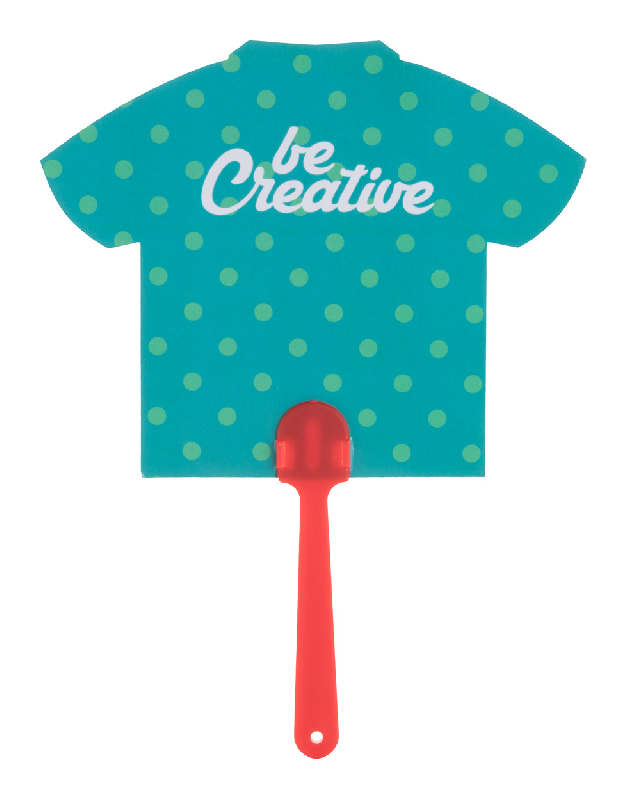 Éventail sur-mesure - poignée en plastique et papier stratifié - impression digitale - minimum 100 pcs_2