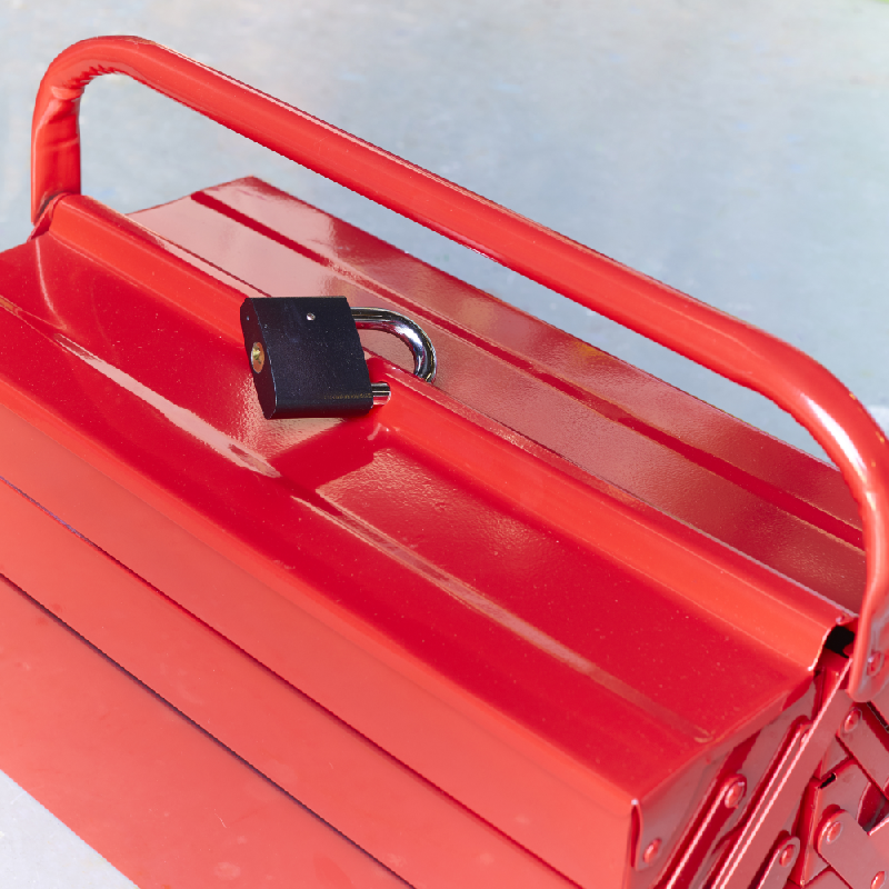 Cadenas à clé en fer - largeur 50 mm - bon niveau de sécurité - double ancrage_2