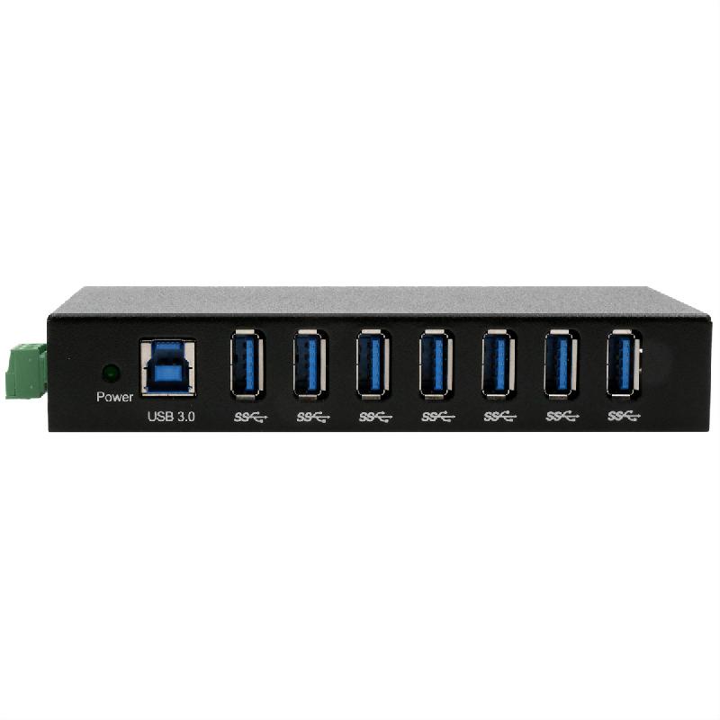 Exsys ex-11237hms hub 7 ports usb 3.2 gen 1 din-rail kit via vl811+ chipset_2