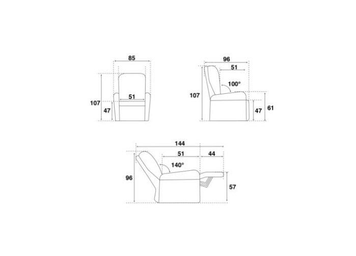 FAUTEUIL RELAX ÉLECTRIQUE ZILIA MICROFIBRE MASTIC / BRUN TAUPE_2