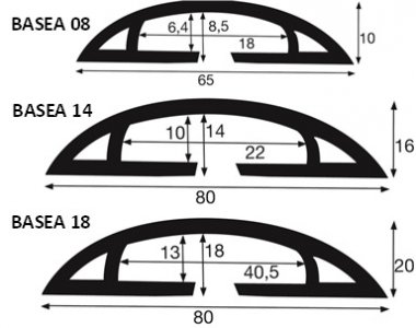 Goulotte de plancher 8 dimensions, coloris gris ou noir - Gamme BASEA_2
