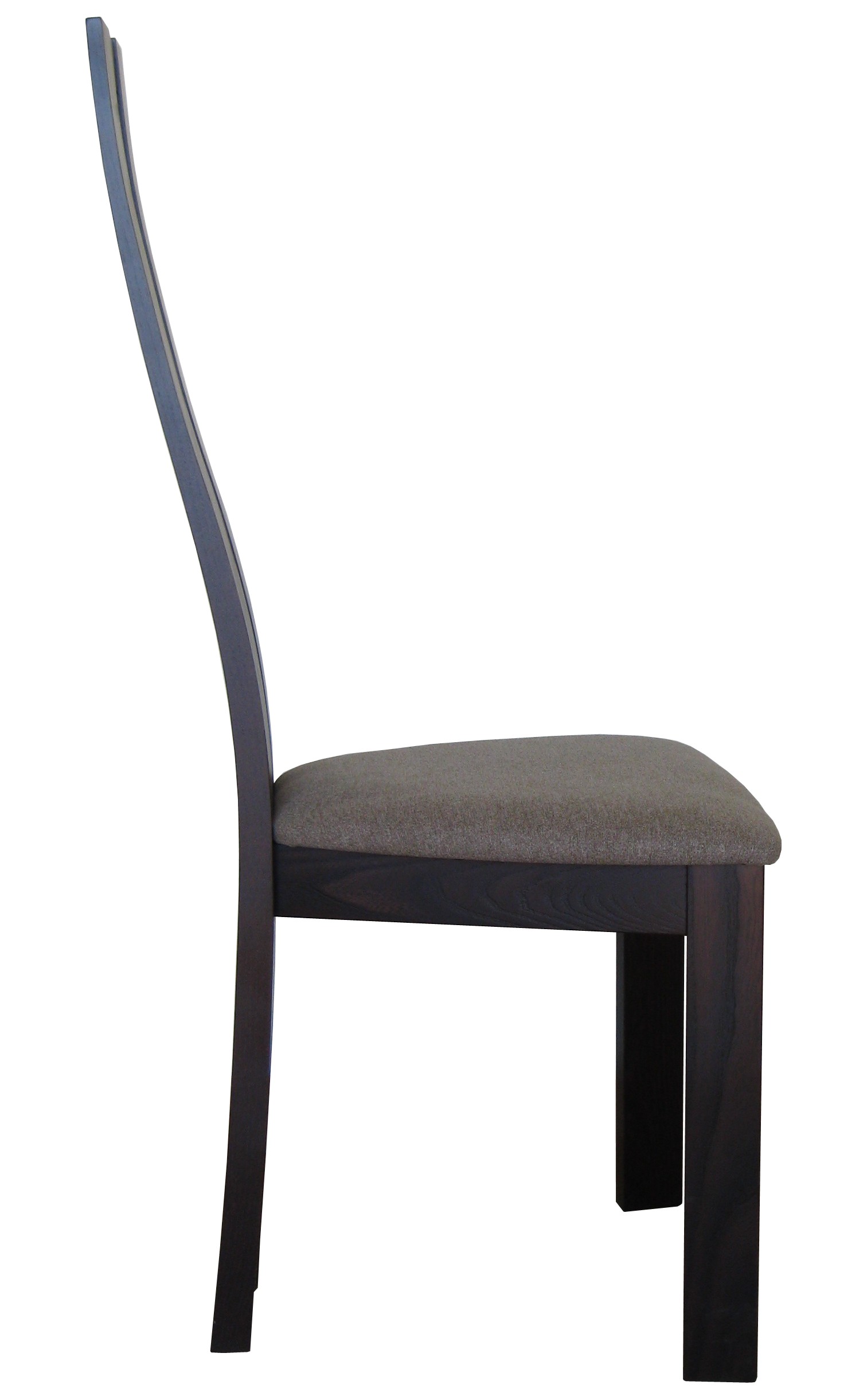 Lot de 2 chaises Soana en orme rouge - bois massif - assise garnie en tissu brun_2