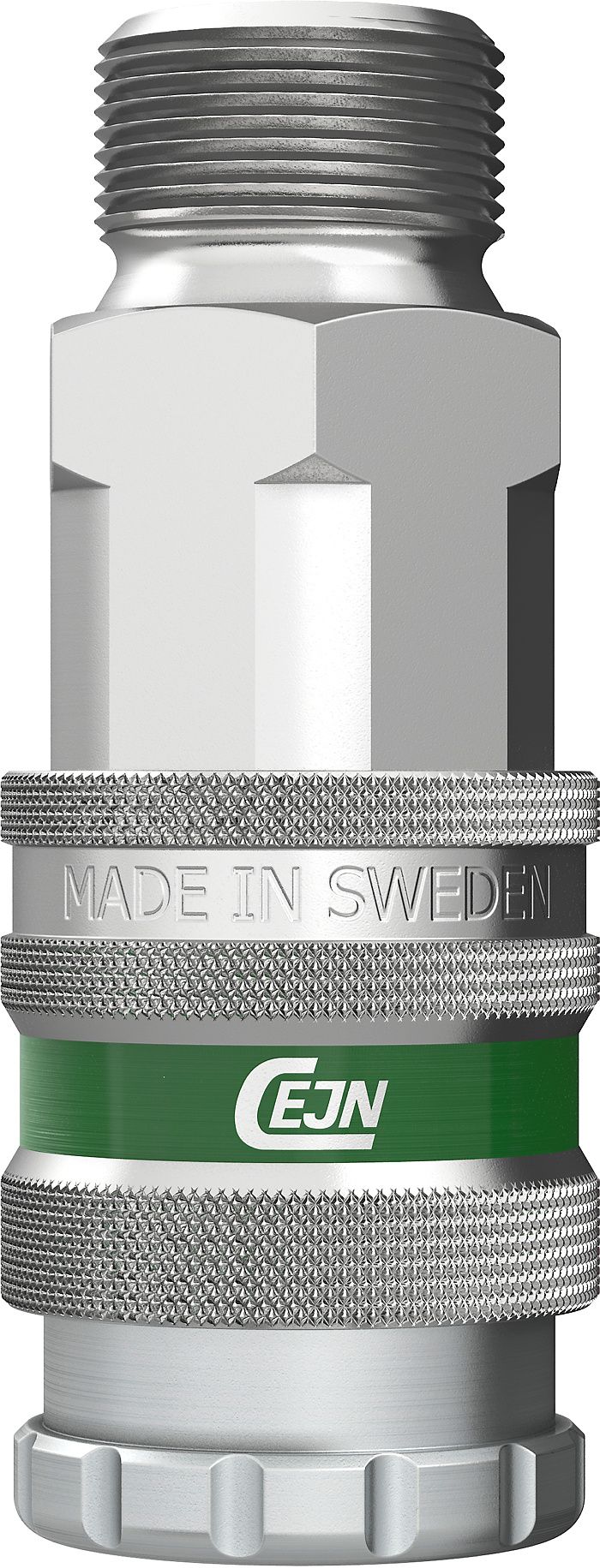 Série 347 - Coupleur CEJN en laiton nickelé - Débit élevé et double obturation_2