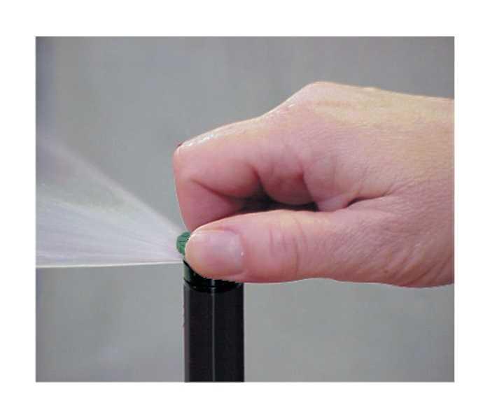 Tuyère escamotable LPS 4P avec buse TVAN08 - Émergence 100 mm - De 25 à 360° - Portée 2,4 m avec vis de réglage_2