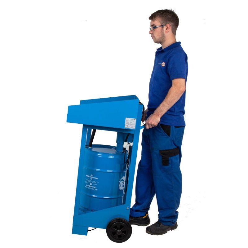 Fontaine manuelle solvant F2  100 kg de charge avec raccord sur fût_2