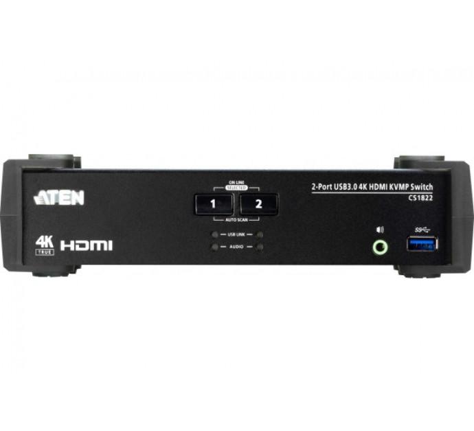 Aten CS1822 - KVM HDMI 4K/USB 3.0 2 ports + Audio - Réf. 261822_2