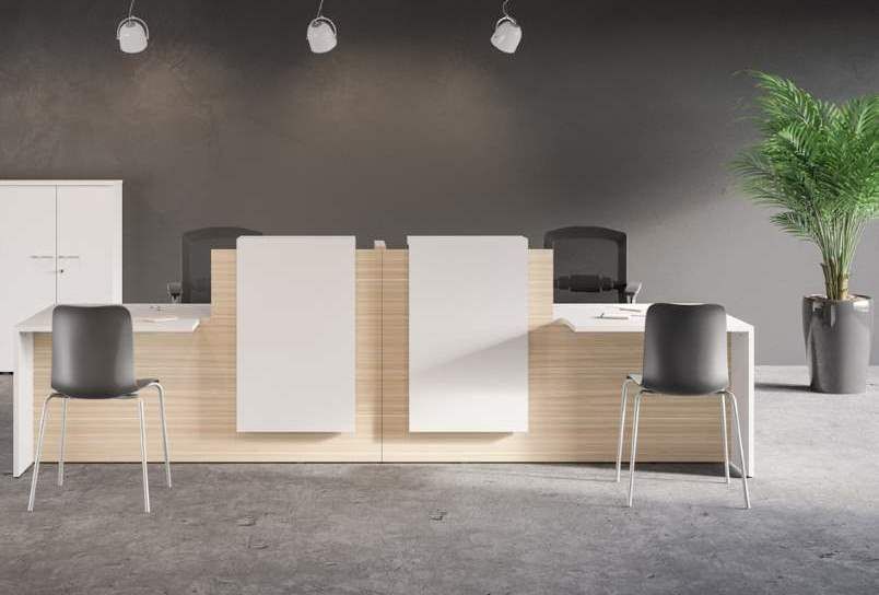 Banque d'accueil 50-50 - PMR - 180 cm - Fabrication française - Garantie 5 ans_2