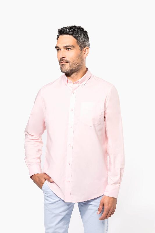 Chemise Oxford manches longues - Réf : K533 - Kariban - 70% coton / 30% polyester - Plusieurs tailles et couleurs disponibles_2