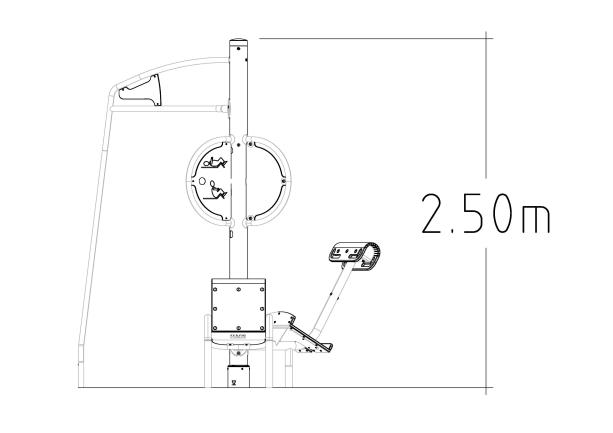 Équipement de fitness extérieur - Station multi-fitness Gym Bico - 8038031-2 - HAGS_2