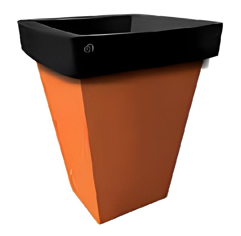 Pot géant carré bicolore - Hauteurs 835, 1000, 1200 mm - Diamètres 800, 1000, 1200 mm - Polyéthylène - Fabrication française_2