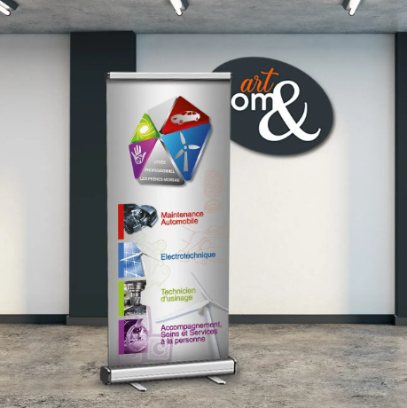 Roll-up personnalisable pour événements éphémères - Idéal pour usage intérieur_2