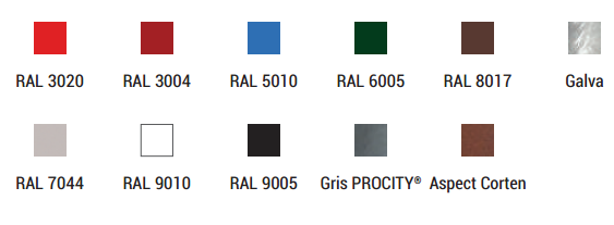 Arceau urbain simple peint sur zinc - ref 204036 - disponible en 3 longueurs et plusieurs coloris_2