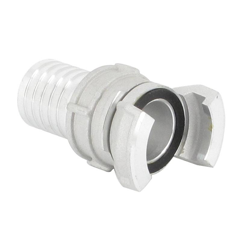 Demi-raccord symétrique avec verrou - DN 25 mm - Embout annelé Ø 30 mm - Alu_2