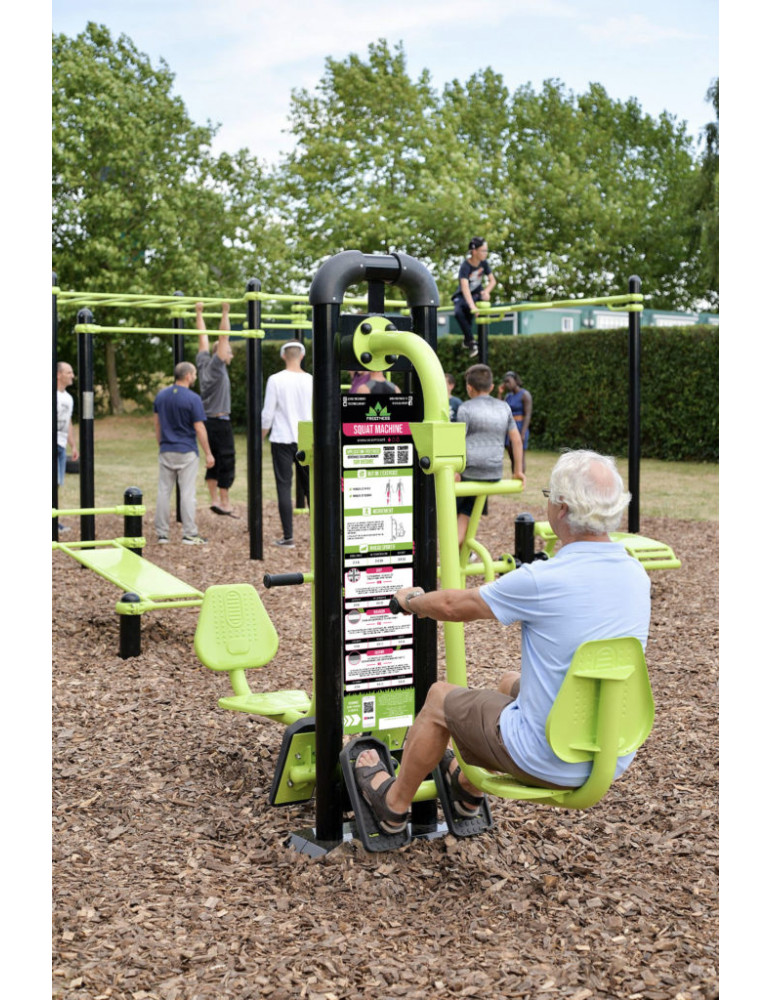 Equipement de Street Workout et Callisthénie en extérieur - Double squat_2