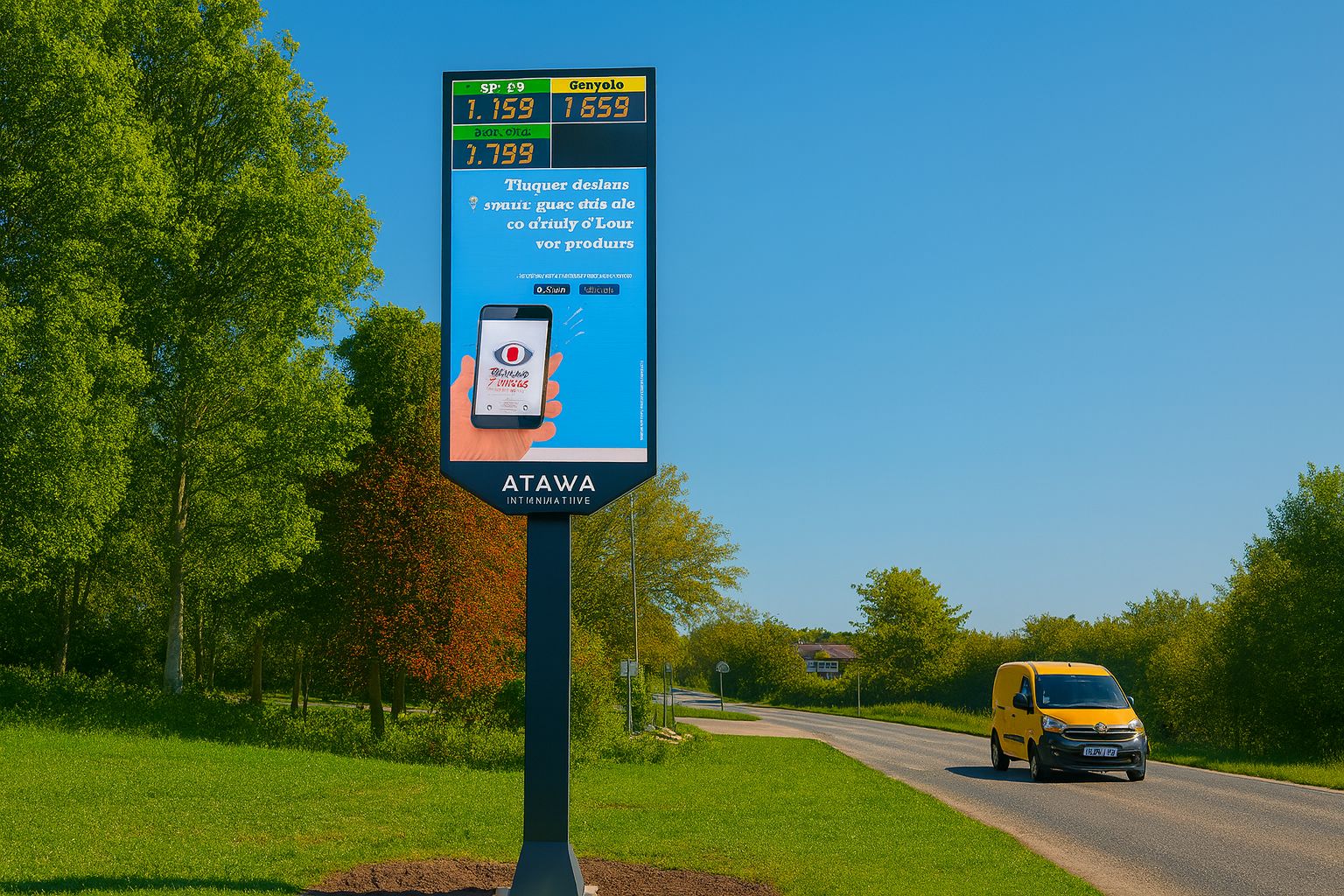 Panneau d'affichage lumineux LED - hauteur des caractères disponibles de 60 à 900 mm - aloes red - Anima_1