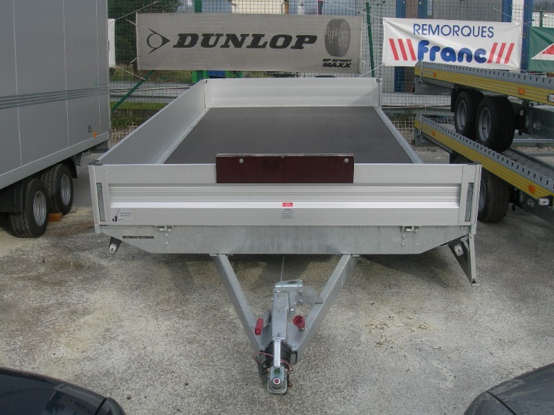 Remorque plateau Humbaur HT 204118 / HT 254118 - 2 essieux, ridelles alu, roues dessous_2