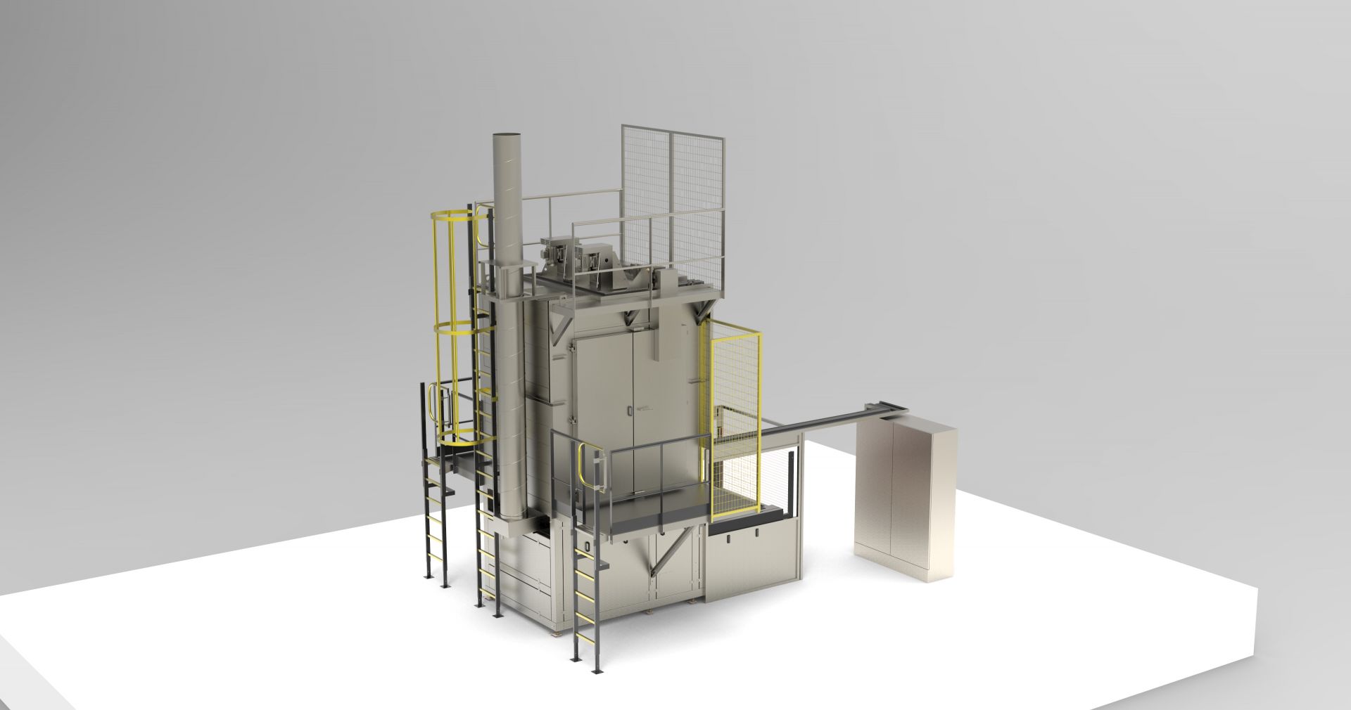 Tunnel de traitement thermique à balancelles - grands volumes, turbo-convection, conformités AMS 2750D, Nadcap, ATEX_2