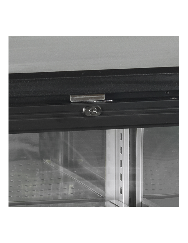 Arrière-bar 2 portes vitrées - noir - intérieur inox - 277L - CBC210G - Régulation automatique - Éclairage LED - 2 ans de garantie_2