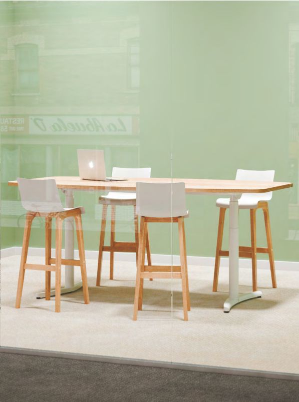 Envol - Table de réunion réglable en hauteur avec connectiques en option_2