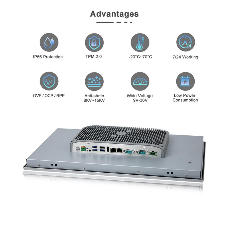 Panel PC industriel fanless 17,3 pouces Full HD - EVI-173WAC avec écran tactile capacitif, processeurs Intel Core i3/i5/i7_2
