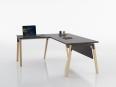 Bureau individuel ARKEN X-wood avec retour - Deskissimo_2