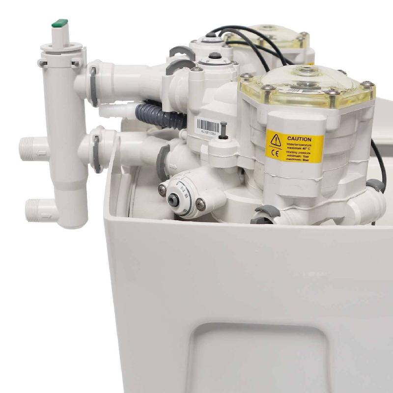 Adoucisseur d'eau sans électricité 2500 l/h 1 à 6 personnes duplex ultra compact_2