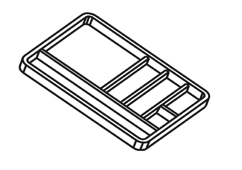 Caisson mobile pour bureau Lithos - Dellarovere - Orme, 3 tiroirs, Oui_2