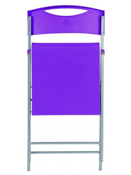 Cpsmile P - Chaise pliante Alba - Structure en acier stable et finition glossy prune_2