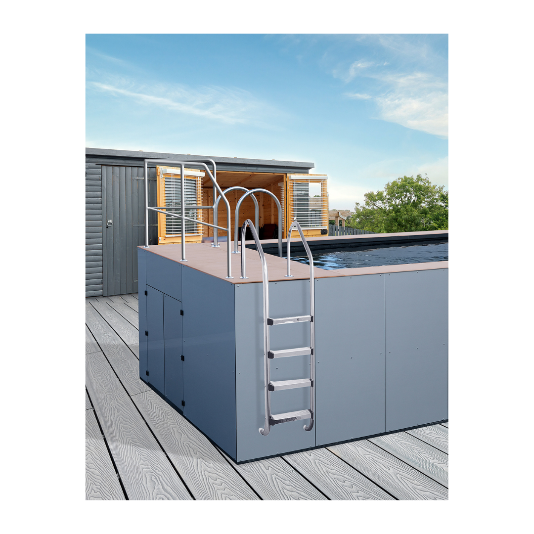 Piscine Détente hors sol  de 7 m² - 4,95m x 2,45m - PISCINES ET BASSINS_2