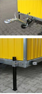 Roulotte de chantier baraques jaunes / stockage / 3.33 x 2.2 x 2.33m_2