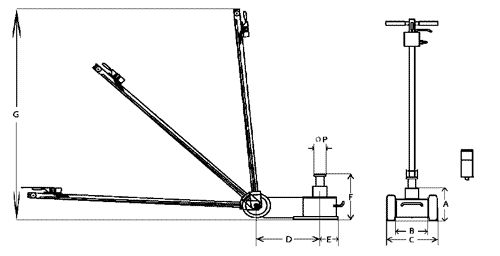 Atj30-1h - Crics hydro-pneumatiques Rodcraft - Capacité 30 tonnes - Grande capacité et durabilité_2