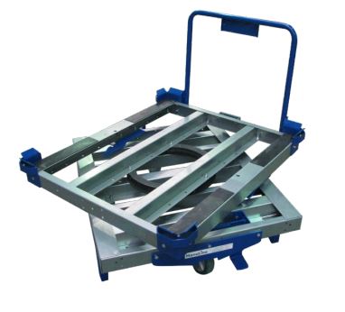Base roulante ergonomique à plateau rotatif 360° - Manutention de palettes et caisses grillagées - Charge jusqu'à 900 kg_2