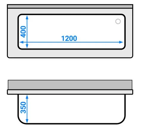 Plonge batterie 140x60cm sur meuble_2