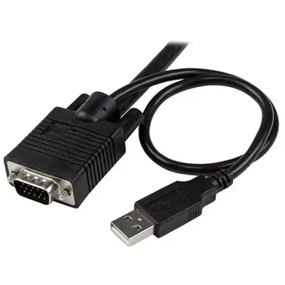 Switch KVM USB VGA à  2 ports - Commutateur KVM alimenté par USB avec cbles et commutateur à  distanc_2