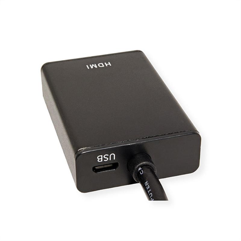 VALUE Adaptateur VGA+Audio vers HDMI, 0,15 m_2