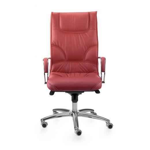 Fauteuil de bureau BOSS dossier haut - neuf - tapissage artisanal, structure en acier, mousse ignifuge - chaise directionnelle_2